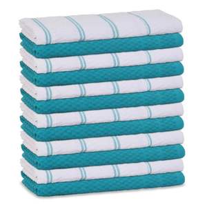 Paño de Cocina Desechable a Rayas, Tejido, de Algodón Suave, de Secado Rápido, Grueso y Altamente Absorbente, Venta al Por Mayor del Fabricante - Product Image 4