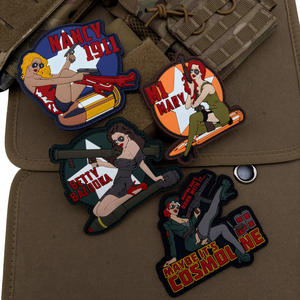 Patch en caoutchouc PVC gaufré en gros, badge logo personnalisé en silicone pour vêtements, casquettes, sacs, uniformes, équipement tactique, accessoires souples - Product Image 6