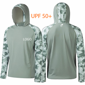 Ropa de Pesca de Secado Rápido Personalizada al por Mayor, Sudadera con Capucha y Camiseta de Manga Larga con Protección UV UPF 50+ para Deportes al Aire Libre - Product Image 1