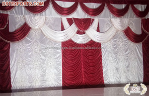 Fabuloso Fondo de Escenario para Noche de Mehndi, Telón de Fondo para Noche de Sangeet Punjabi, Cortina para Escenario, Colorido Fondo de Boda Indio - Product Image 2