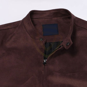 Chaqueta de Motero Estilo Casual y Elegante para Hombre en Cuero Gamuza Color Bronceado, Prenda Exterior de Cuero Genuino para Invierno - Product Image 6