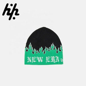 Gorro de punto cálido de invierno de Jacquard personalizado unisex, gorro de lana 100% con logotipo acrílico, gorros fabricados por Huzaifa Products - Product Image 1