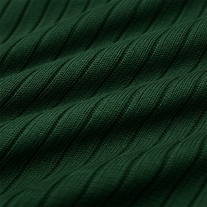Polo de punto acanalado personalizado de manga corta, moderno, texturizado, de corte ajustado, transpirable, premium, para uso diario, para hombre. - Product Image 5