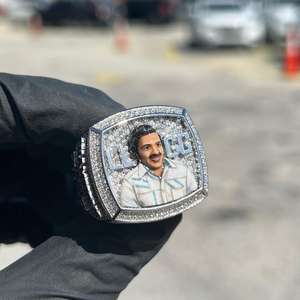 Anillo de Plata de Ley 925 con Incrustaciones de Diamantes Moissanite en 3D, Estilo Hip Hop, para Hombre y Mujer, Uso Diario - Product Image 6