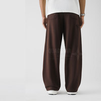Pantalon de survêtement d'hiver pour hommes grandes tailles, en polyester/coton respirant et écologique, avec cordon de serrage, haute qualité, personnalisable sur le côté, vente en gros