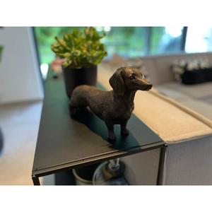 Bronze Dachshund Figurine Cast Metal Animal Sculpture Garden Decoration Outdoor Statuette Bronze Dog <b>Statue</b> Wholesaler Price - Product Image 3