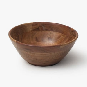 Bol à fruits en bois d'acacia durable sur piétement, décoration de table, saladier sur pied, ustensiles de cuisine, vaisselle, centre de table - Product Image 3