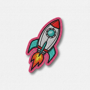 Patch de grue origami brodé circulaire, applique thermocollante en feutre non tissé, décoration pour cadeaux - Product Image 5