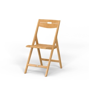 เก้าอี้ทานอาหารไม้สักพับได้ เก้าอี้สนามไม้เนื้อแข็ง เก้าอี้พับสำหรับสวน - Product Image 1
