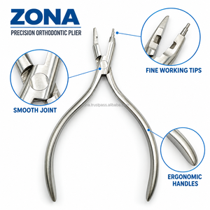 Pince orthodontique jeune à bec escalonné pour la mise en forme des fils, en acier inoxydable, instrument dentaire orthodontique manuel multifonctionnel - Product Image 5