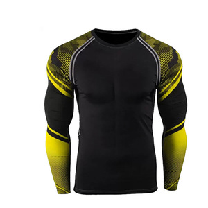 Custom Rash Guard <b>Compression</b> <b>Shirt</b> Long Sleeve Quick Dry Lightweight Breathable Athletic Sportswear for Unisex MMA - Product Image 1
