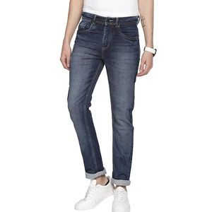 Jeans de Mezclilla de Diseño Moderno y a la Moda, Fabricante Pakistaní, Jeans Azul Oscuro para Hombre, Corte Casual, Lavado Desgastado, Estilo Moderno para el Día a Día - Product Image 1