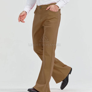 Pantalones acampanados para hombre, transpirables, de talla personalizada, lavados, 100% algodón, los más vendidos, al por mayor, hechos en Pakistán - Product Image 4