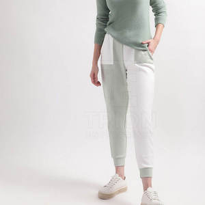 Pantalones Deportivos de Cintura Alta para Mujer, Largos hasta el Tobillo, con Cordón Ajustable, Cintura Elástica y Bolsillos, Corte Holgado Informal, 100% Algodón Tejido - Product Image 4