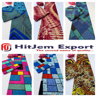 Kain Katun Ankara Ghana Berkualitas Premium Kreasi Batik Tekstil Pakaian Ekspor Produsen OEM ODM Pasokan Kustom