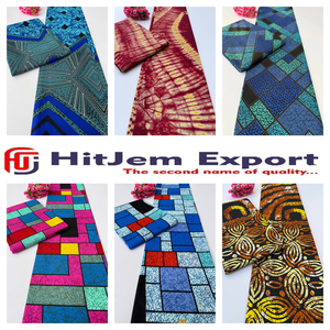 Tissu en coton Ankara imprimé wax africain de haute qualité sur mesure, textile de mode traditionnel, fournisseur de fabrication OEM - Product Image 4