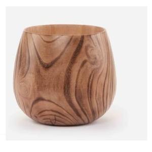 Jarrón de Madera Ecológico para Decoración de Mesa, Tallado a Mano en Madera de Mango, para Regalos de Oficina y Uso al por Mayor - Product Image 1