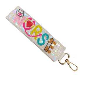 Sequin Nurse Beaded Strap <b>Keyring</b> Glass Seed Bead Medical Text Handbag Charm Backpack Accessories Metal Lobster Clasp Key <b>Ring</b> P - Product Image 1