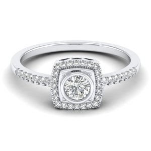 REYES คุณภาพสูงรูปทรงกลม 0.42 กะรัตมอยซาไนต์แหวนผู้หญิงต้นฉบับ 925 เงินสเตอร์ลิงของขวัญหมั้นเครื่องประดับชั้นดี - Product Image 5