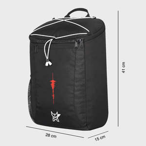 Sac à dos pour ordinateur portable Arctic Fox Comet Black - Grande capacité, sac de voyage d'affaires en PU avec port USB, fermeture éclair, doublure en polyester - Product Image 1