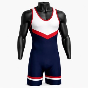 Custom Mens Wrestling <b>Singlet</b> One Piece Compression Bodysuit Breathable Powerlifting <b>Weightlifting</b> Activewear Athletic Uniform - Product Image 1
