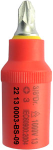 3/8" 1000V Insulated <b>Bit</b> Socket - Product Image 4