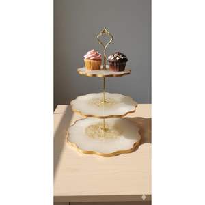 Modern Premium Resin Cake Stand for Home & <b>Party</b> Elegant Tableware & <b>Table</b> <b>Decorations</b> - Product Image 1