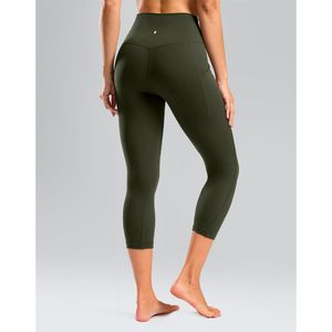 2025 Army <b>Green</b> Workout Capri Pants 21\" High Waisted Cropped <b>Leggings</b> <b>for</b> <b>Women</b> Gym Athletic Yoga Capri Pants XS S M L XL - Product Image 4