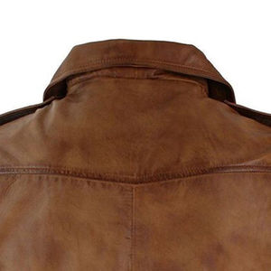 แจ็คเก็ตมอเตอร์ไซค์หนังแท้คุณภาพสูงสุด แจ็คเก็ตขี่มอเตอร์ไซค์แบบคลาสสิก พร้อมอุปกรณ์ป้องกัน เสื้อโค้ทหนังสำหรับขี่มอเตอร์ไซค์ - Product Image 5