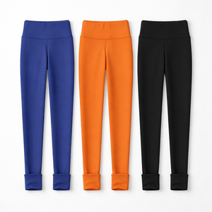 Commande en gros de leggings doublés polaire grandes tailles - Fabricant OEM, fournisseur en gros sur mesure directement de l'usine - Product Image 5