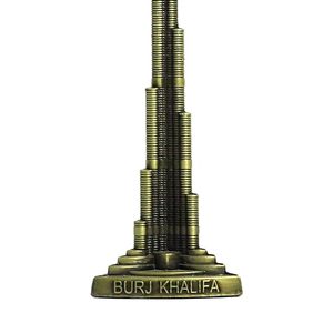 Modelo en Miniatura de la Torre Burj Khalifa de Dubái, Recuerdo Decorativo con Acabado Antiguo para Decoración de Mesa en Hogar u Oficina - Product Image 3