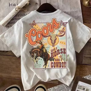 T-shirts pour femmes en coton 100% à prix bas, tendance, design simple, impression personnalisée - Product Image 5