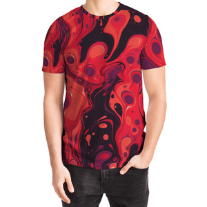 T-shirt à manches courtes pour homme, imprimé par sublimation, respirant, séchage rapide, avec service OEM et prix de gros - Product Image 1