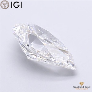 Magnifique bijou central de 2,50 carats avec diamant de laboratoire CVD certifié IGI, couleur D, clarté VVS1, taille poire - Product Image 5