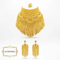 Collier ras du cou tendance de haute qualité pour femme, style éthiopien Habesha, en forme de fleur, plaqué or rose 24 carats, chaîne en laiton, avec boîte