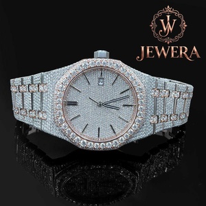 Reloj de Acero Inoxidable con Moissanita y Esfera de Estilo Diamante de Lujo para Regalos de Aniversario, Cumpleaños y San Valentín - Product Image 4