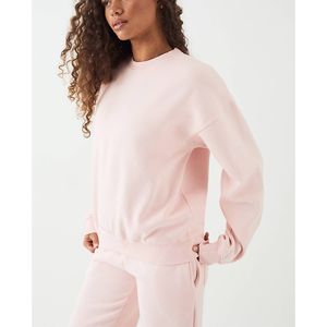 Sudadera Holgada de Invierno de 300GSM al por Mayor de Fábrica, Gruesa y Cálida de Poliéster/Algodón, Ecológica, para Gimnasio y Fitness, para Chicas - Product Image 3