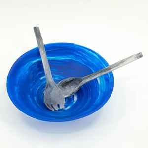 Compre un Juego de Cubiertos de Resina Hechos a Mano de Diseño Moderno, Juego de Cubiertos de Diseño, Cuchara para Servir Ensaladas, Utensilios de Cocina de Alta Calidad - Product Image 5