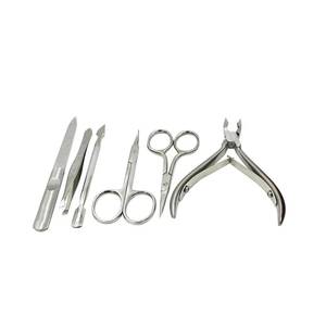 Stainless Steel <b>Nail</b> <b>Kit</b> 5 in 1 Manicure Tools Set with Case Portable Classic Style for Adult - Product Image 6