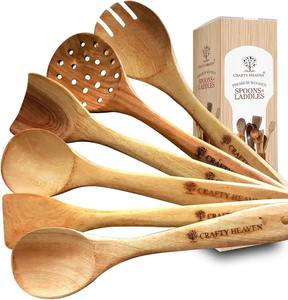 Juego de Cubiertos de Bambú Ecológico, Utensilios Reutilizables, Vajilla Sostenible para Cocina, Picnic, Viajes, Accesorios de Mesa - Product Image 1