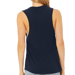 Débardeur d'été sans manches pour femme, col en V, 100 % coton molletonné, séchage rapide, respirant, anti-rétrécissement, grande taille, logo frontal, décontracté - Product Image 4