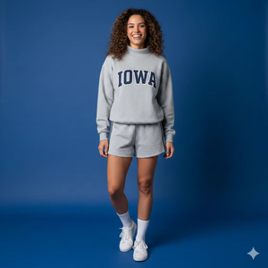 Ensemble chic urbain, tendance, confortable et doux pour femme, col montant, élégant, indispensable pour l'hiver, idéal pour le quotidien, confortable et stylé. - Product Image 1