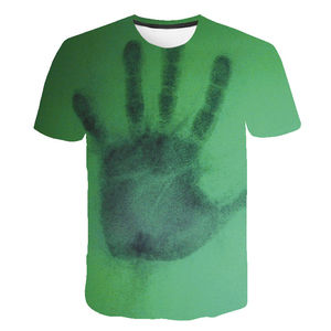 Camiseta de verano con estampado de palmeras para hombre, informal, con cuello redondo, manga corta, moderna, transpirable, con gráfico personalizado. - Product Image 2