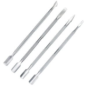 Pousse-cuticules personnalisé très demandé, en acier inoxydable, pour le retrait du vernis à ongles, outils de nettoyage des ongles, pousse-cuticules à pointe acérée - Product Image 6