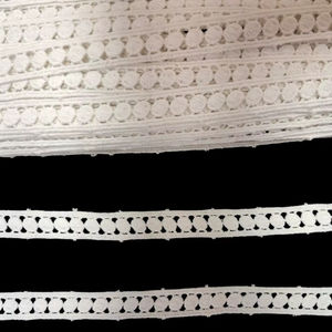 Top quality Eco-Friendly Cotton Narrow <b>Lace</b> Trim-Lightweight for Dresses Blouses Suits & Apparel-Wholesale - Product Image 1