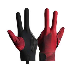 Gants de snooker à 3 doigts avec logo personnalisé à prix raisonnable, gants de billard unisexes de haute qualité disponibles dans toutes les tailles - Product Image 2