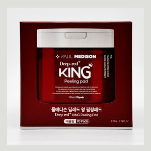 Tonique facial Polmedison Deep Red King Peeling Pad 70 tampons gel tonifiants - Product Image 5