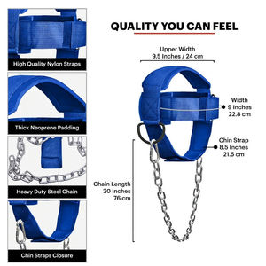 Arnés de Cuello de Neopreno con Correa Ajustable para Ejercicios de Fitness, Entrenamiento de Fuerza y Levantamiento de Pesas, Costuras Reforzadas y Duraderas - Product Image 5
