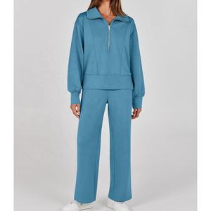 ชุดวอร์มแบบ unisex สำหรับออกกำลังกาย วิ่ง หรือใส่ลำลอง ชุดสองชิ้นขายาว แห้งเร็ว ยืดได้สี่ทิศทาง ระบายอากาศได้ดี มีไซส์พลัส - Product Image 6