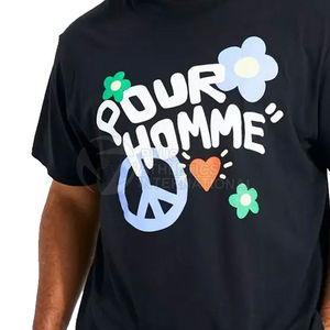 Camisetas de Hombre con Estampado Puff, Diseño Personalizado de Última Moda, 100% Algodón, Servicios OEM, Precio Bajo - Product Image 6